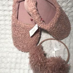 Cozy Slippers and coordinating Ear Muffs